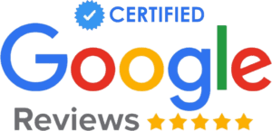 Certified Google Reviews logo with stars